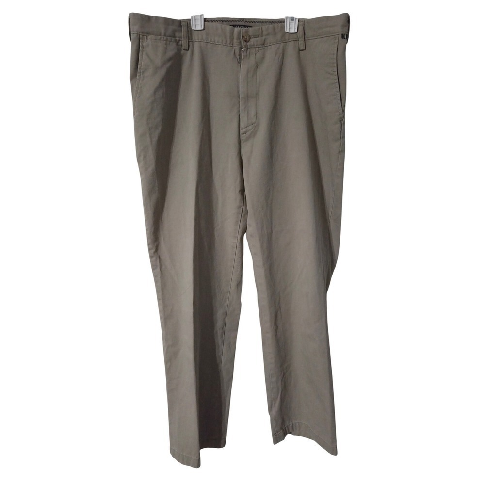 Nautica Mens Khaki Pants 40x32 Cotton Casual Chino Trousers